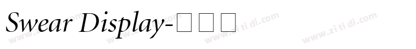 Swear Display字体转换